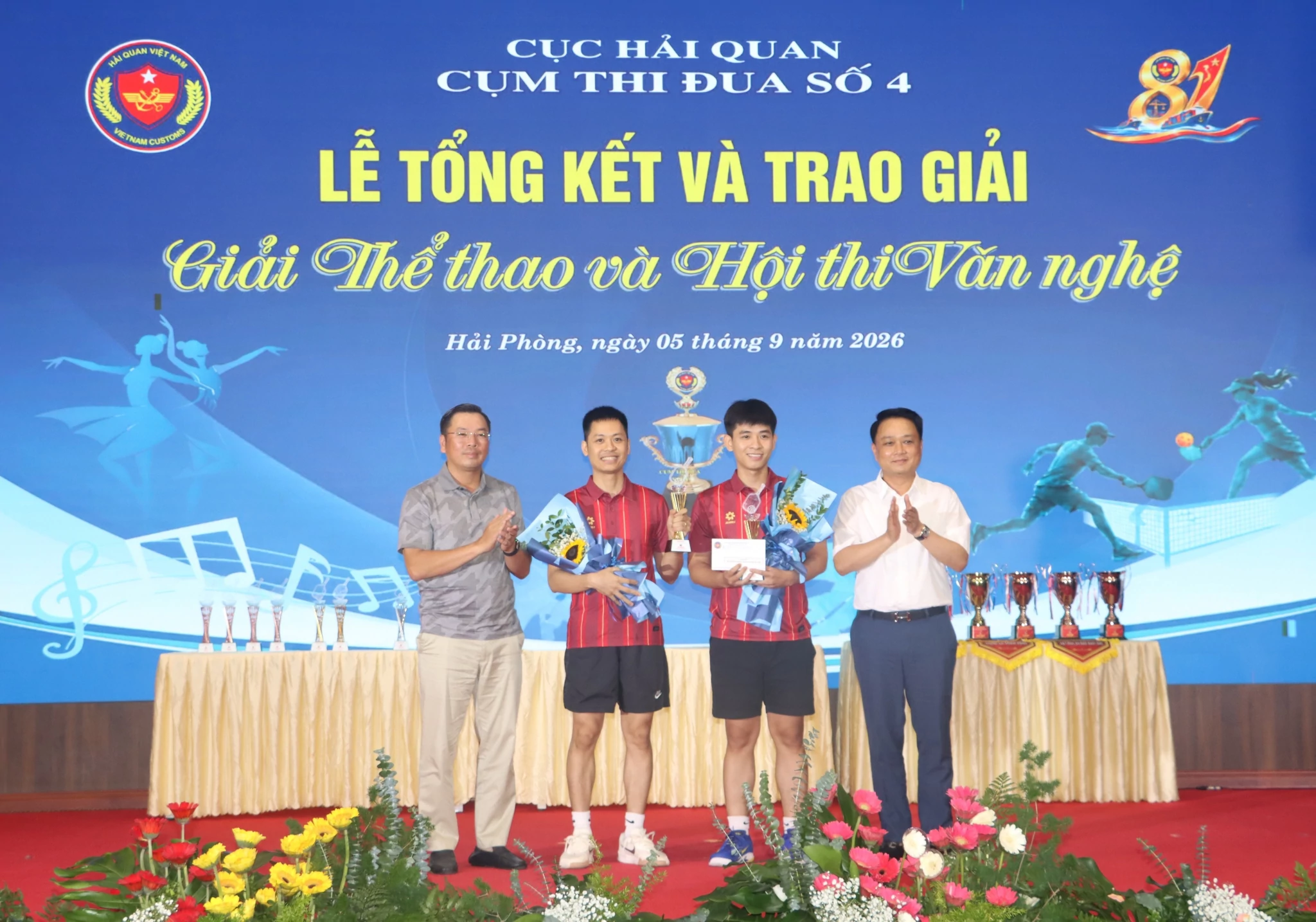 Sôi nổi giải thể thao và văn nghệ chào mừng Ngày truyền thống Hải quan Việt Nam