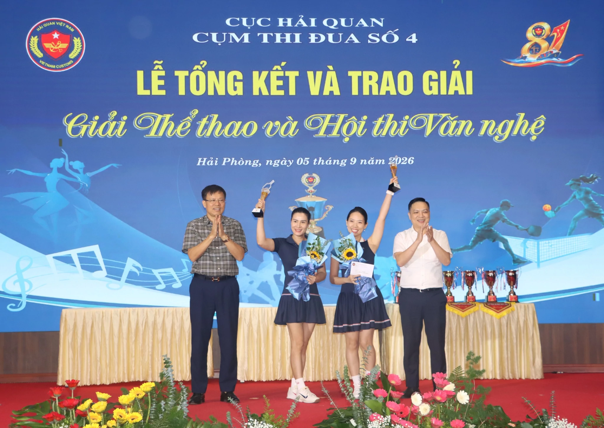 Sôi nổi giải thể thao và văn nghệ chào mừng Ngày truyền thống Hải quan Việt Nam