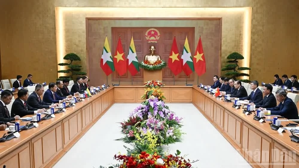 Việt Nam và Myanmar nhất trí tăng cường kết nối doanh nghiệp, thúc đẩy kim ngạch thương mại song phương Việt Nam và Myanmar nhất trí tăng cường kết nối doanh nghiệp, thúc đẩy kim ngạch thương mại song phương