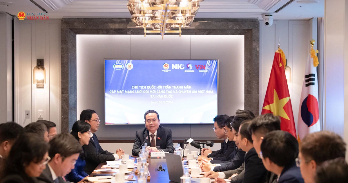 Chủ tịch Quốc hội Trần Thanh Mẫn gặp mặt Mạng lưới Đổi mới sáng tạo và chuyên gia Việt Nam tại Hàn Quốc Chủ tịch Quốc hội Trần Thanh Mẫn gặp mặt Mạng lưới Đổi mới sáng tạo và chuyên gia Việt Nam tại Hàn Quốc