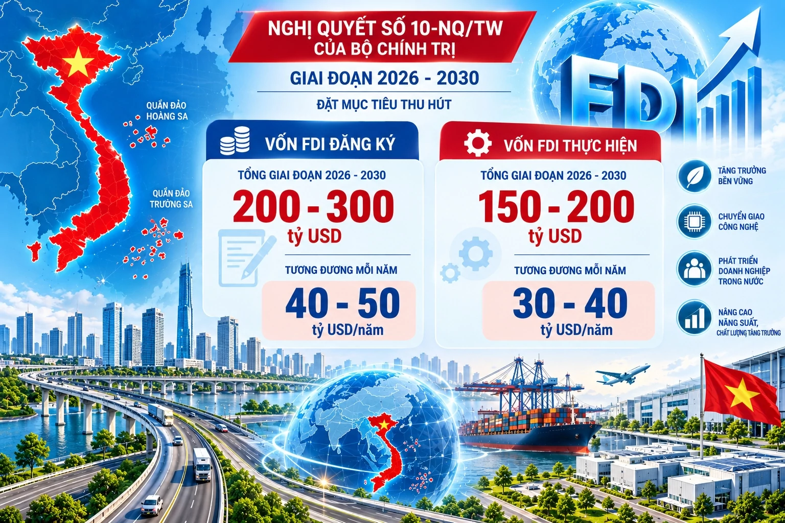 Để FDI không còn là “ốc đảo”, cần tiêu chí đo hiệu quả đầu tư Để FDI không còn là “ốc đảo”, cần tiêu chí đo hiệu quả đầu tư