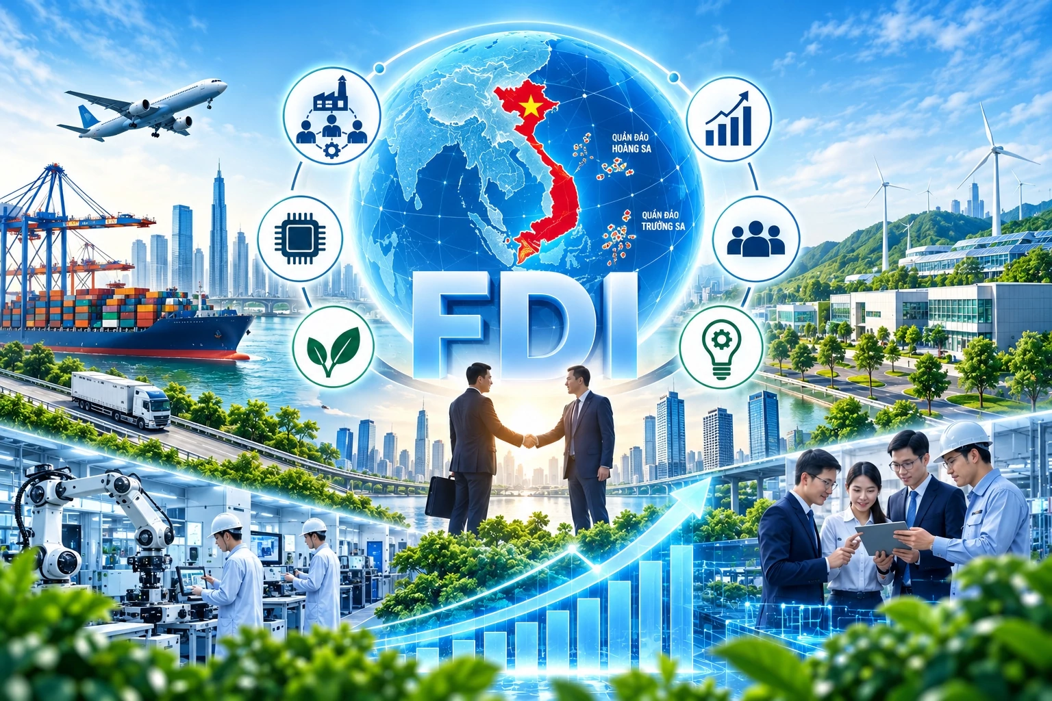 Để FDI không còn là “ốc đảo”, cần tiêu chí đo hiệu quả đầu tư Để FDI không còn là “ốc đảo”, cần tiêu chí đo hiệu quả đầu tư