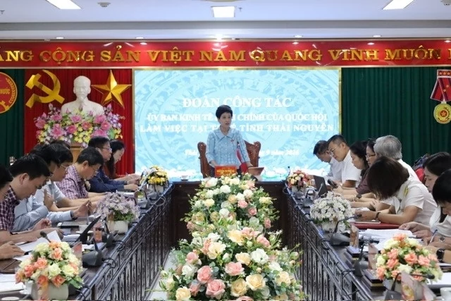 Đoàn công tác của Ủy ban Kinh tế và Tài chính của Quốc hội làm việc tại Thuế tỉnh Thái Nguyên