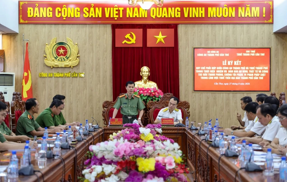 Thuế TP. Cần Thơ phối hợp Công an phòng, chống tội phạm