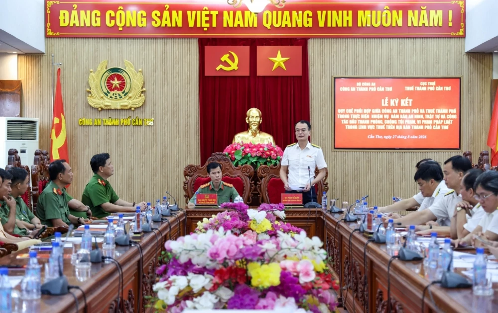 Thuế TP. Cần Thơ phối hợp Công an phòng, chống tội phạm
