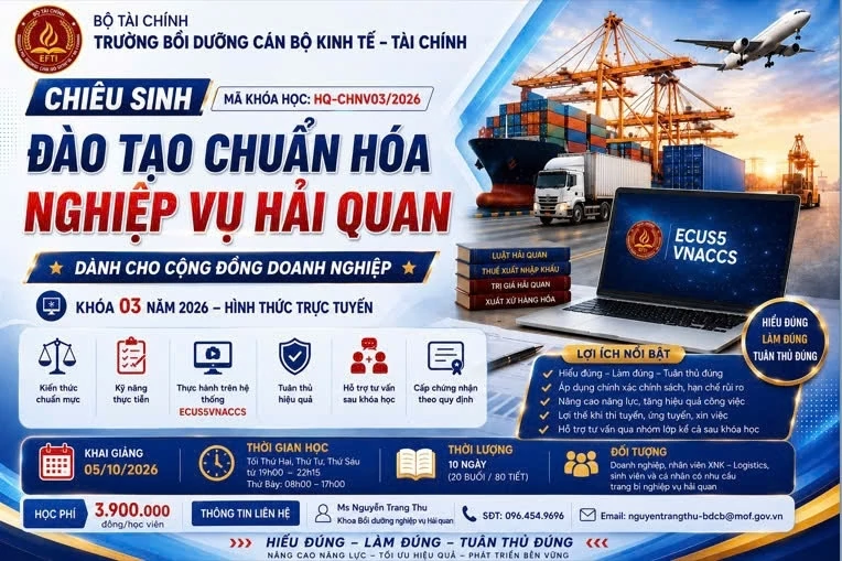Trang bị 12 chuyên đề nghiệp vụ hải quan cho người làm xuất nhập khẩu Trang bị 12 chuyên đề nghiệp vụ hải quan cho người làm xuất nhập khẩu