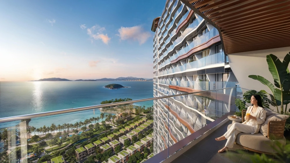 Góc nhìn từ Alora Nha Trang hướng ra Vịnh Ngọc