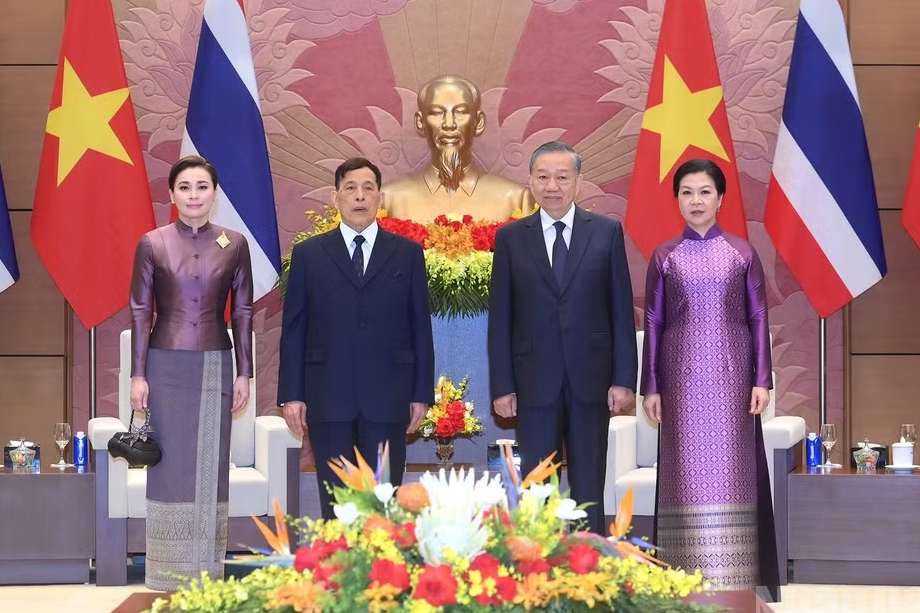 Tổng Bí thư, Chủ tịch nước Tô Lâm chủ trì Lễ đón chính thức Nhà vua Vương quốc Thái Lan và Hoàng hậu
