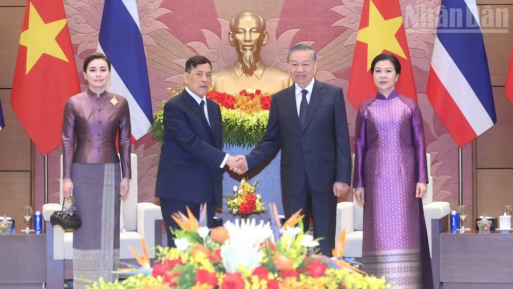 Tổng Bí thư, Chủ tịch nước Tô Lâm Hội đàm với Nhà vua Thái Lan