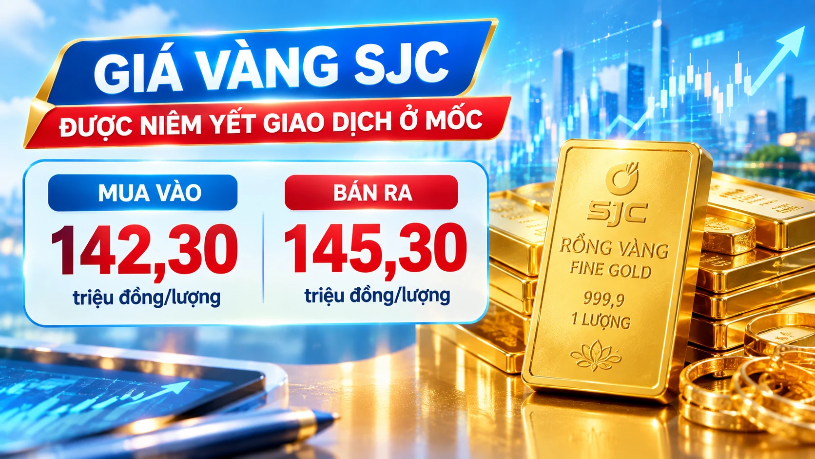 Giá vàng hôm nay: SJC không đổi, Vàng Rồng Thăng Long tăng 200.000 đồng/lượng giá vàng hôm nay