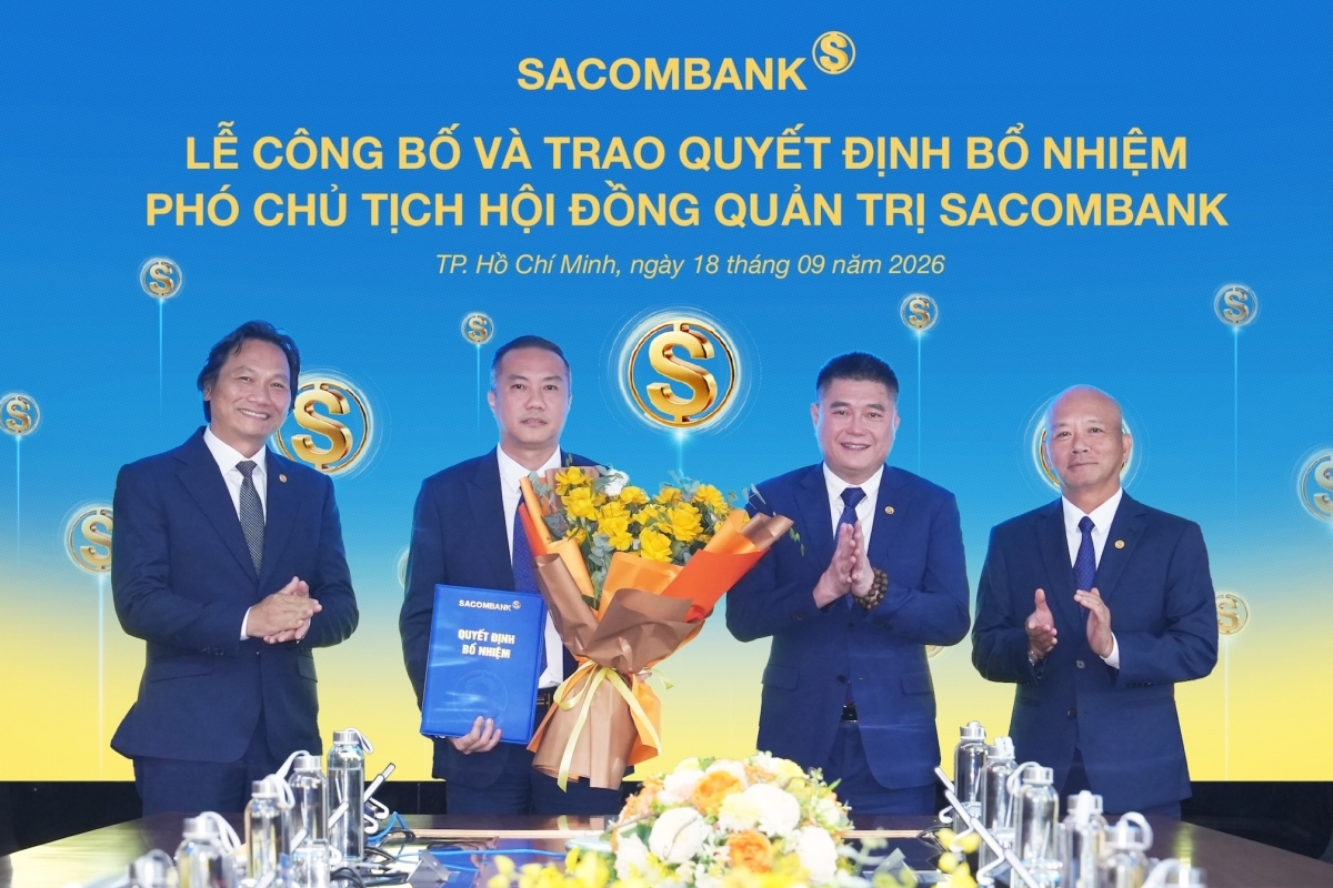 Sacombank có thêm một Phó Chủ tịch Hội đồng quản trị