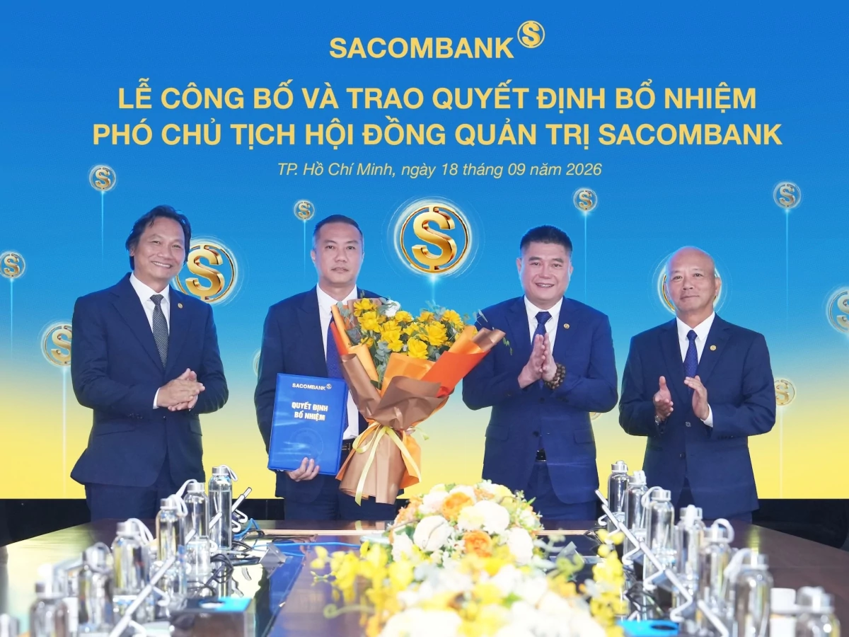 Sacombank có thêm một Phó Chủ tịch Hội đồng quản trị Sacombank có thêm một Phó Chủ tịch Hội đồng quản trị