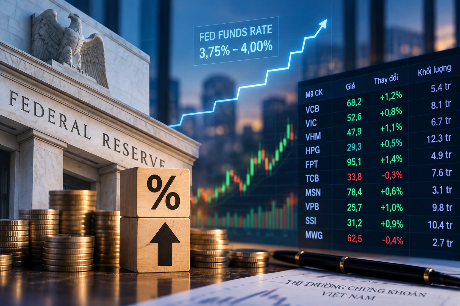 Fed tăng lãi suất, vì sao chứng khoán Việt Nam ít chịu tác động?