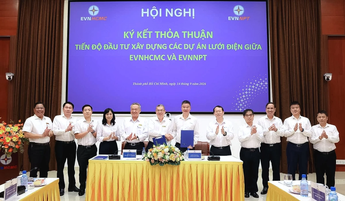 EVNHCMC EVNHCMC và EVNNPT phối hợp đầu tư xây dựng, đồng bộ lưới điện, bảo đảm cấp điện TP. HCM giai đoạn 2026 - 2030