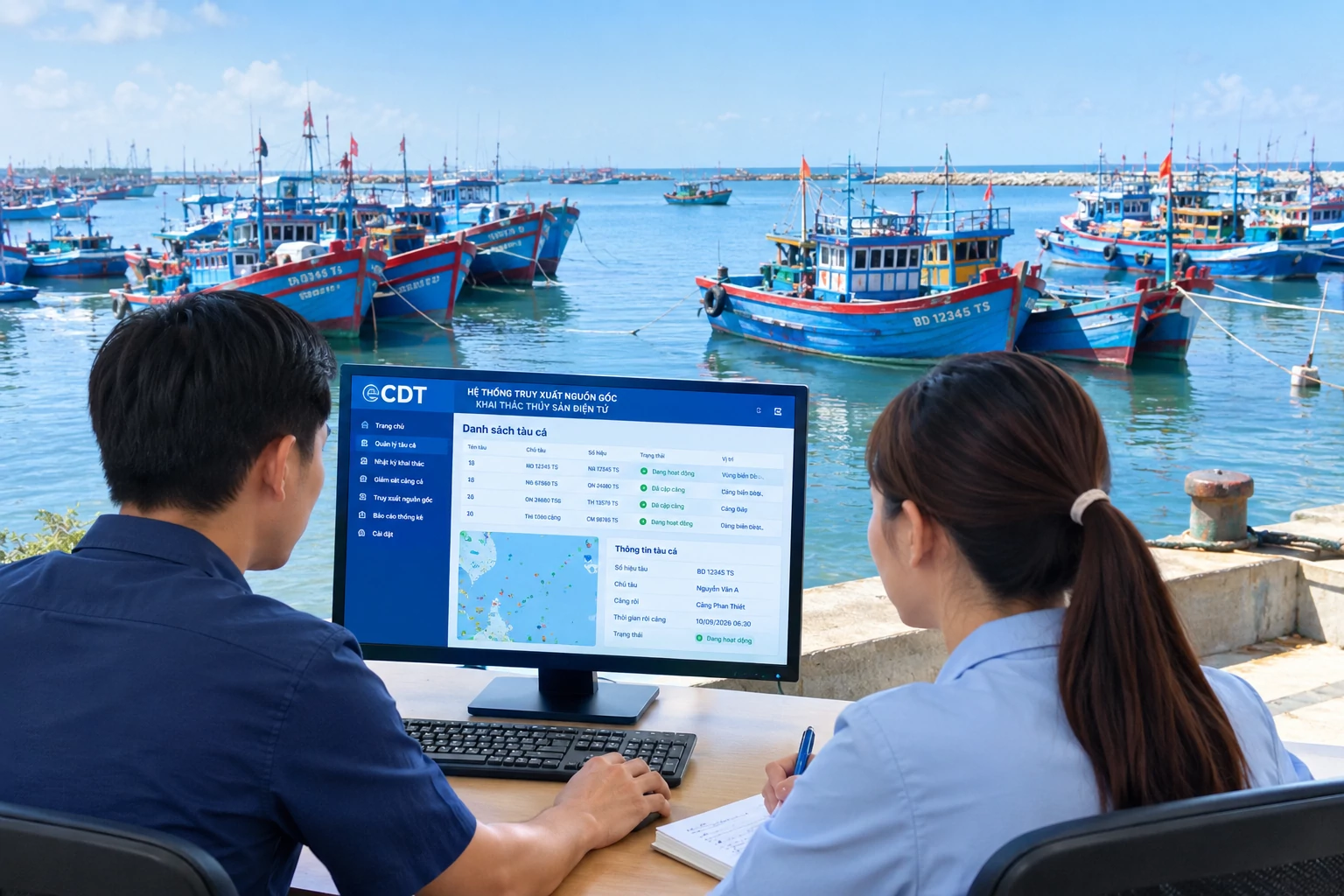 Đồng bộ eCDT, nâng năng lực quản trị biển bằng dữ liệu Đồng bộ eCDT, nâng năng lực quản trị biển bằng dữ liệu