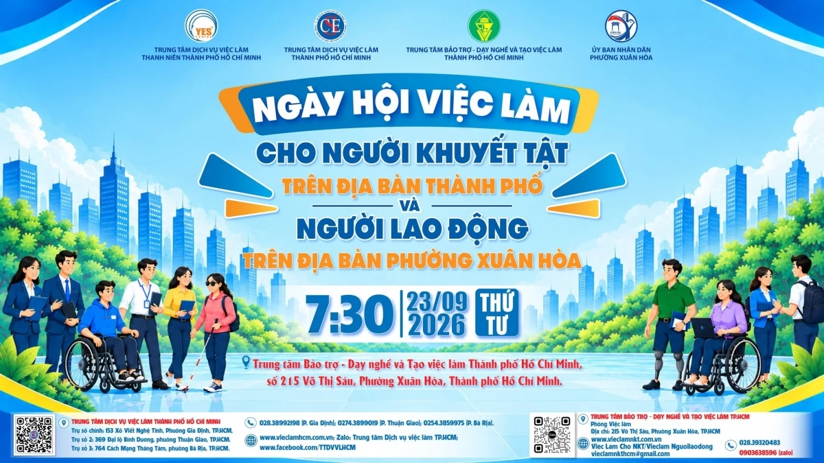 TP. Hồ Chí Minh tổ chức ngày hội việc làm cho người khuyết tật