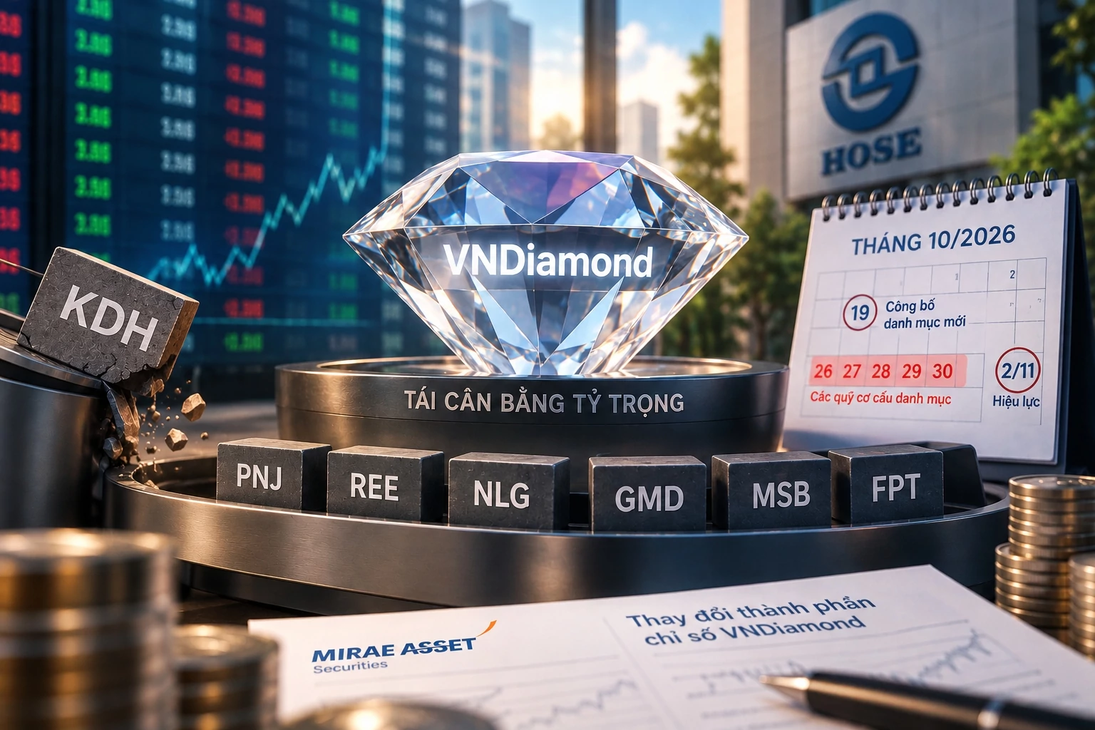 du bao thay doi thanh phan ro chi so vndiamond thang 10 2026