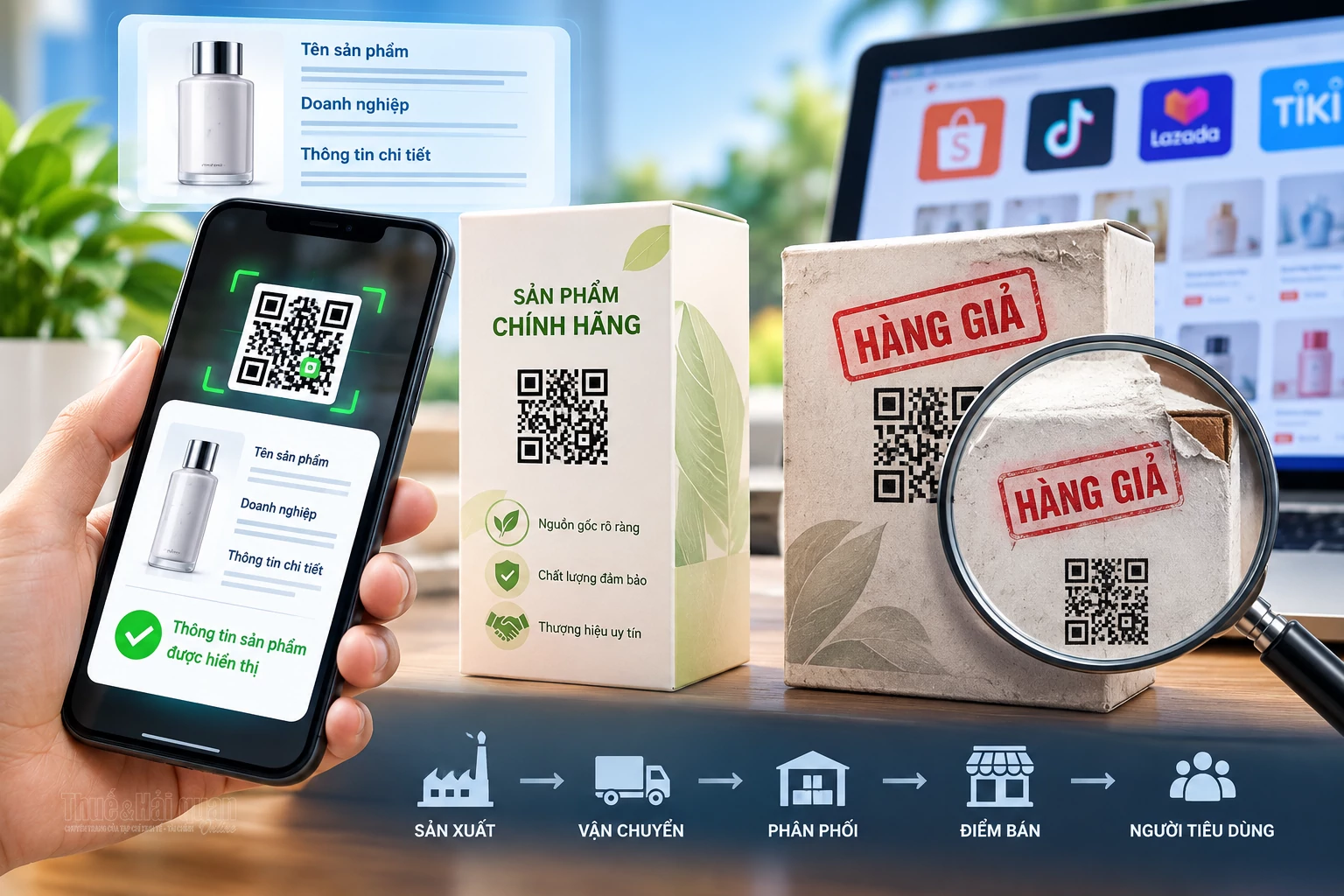 Quét mã QR vẫn chưa thể xác thực là hàng thật