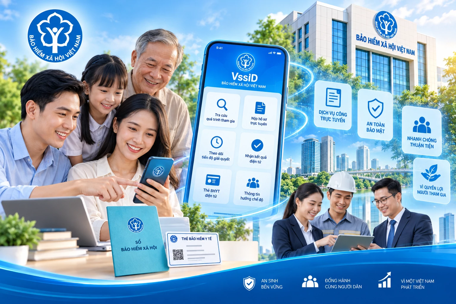 Đưa tiện ích số đến gần hơn với người tham gia bảo hiểm xã hội