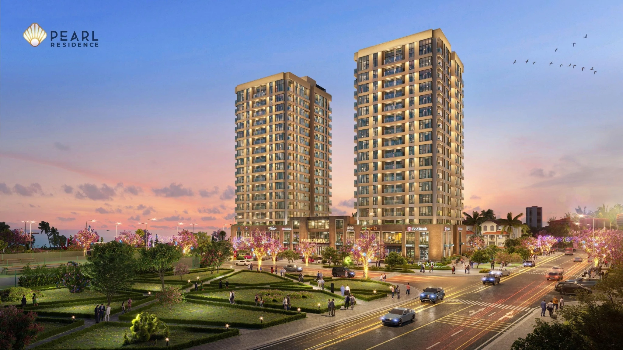 Pearl Residence có vị trí đắc địa, hệ tiện ích đáp ứng trọn vẹn nhu cầu an cư và kinh doanh lưu trú