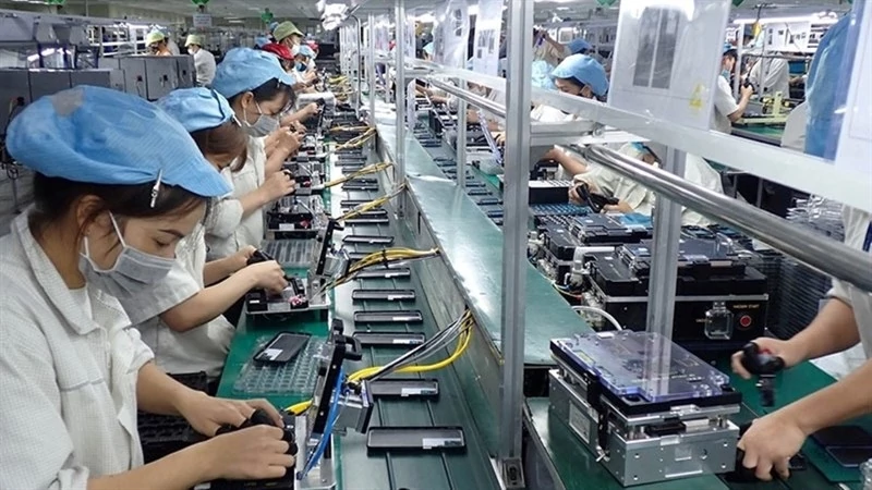 Dây chuyền sản xuất của Công ty TNHH Compal (Việt Nam). Ảnh: Compal
