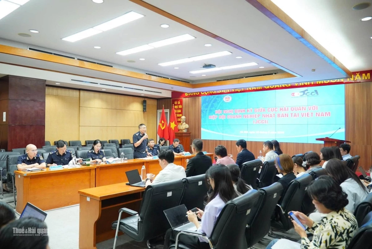 Ngày 23/9/2026, Cục Hải quan tổ chức Hội nghị đối thoại định kỳ quý III/2026 với Hiệp hội Doanh nghiệp Nhật Bản tại Việt Nam (JCCI). Ảnh: Cục Hải quan