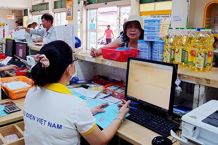 Một số điểm chi trả của Bưu điện chưa phù hợp theo quy định.