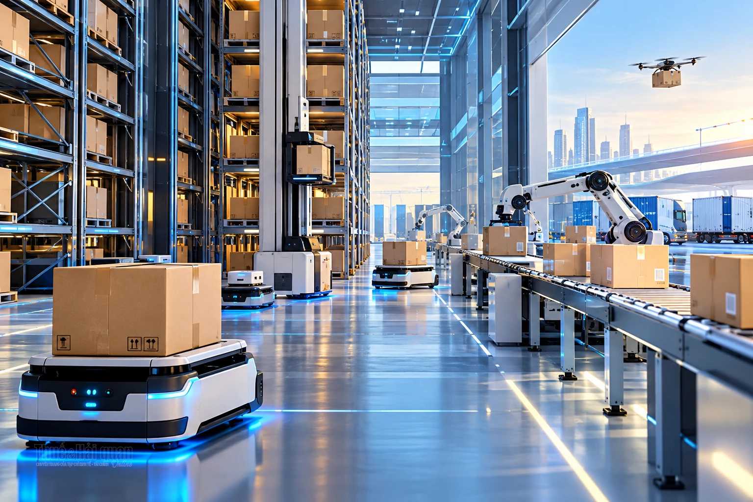 Kho hàng tối chuyển mình cùng logistics số