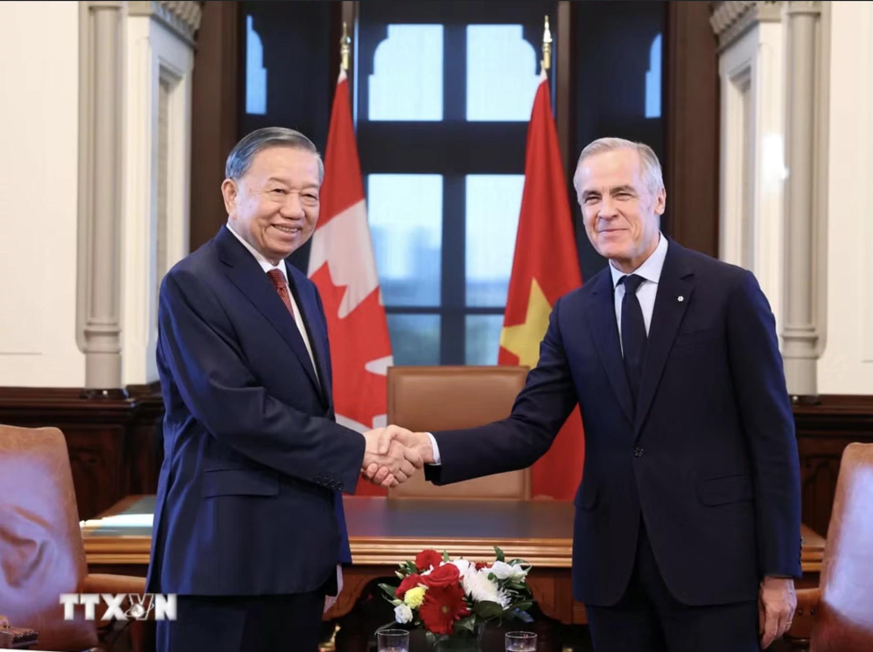Tổng Bí thư, Chủ tịch nước Tô Lâm hội đàm Thủ tướng Canada Mark Carney