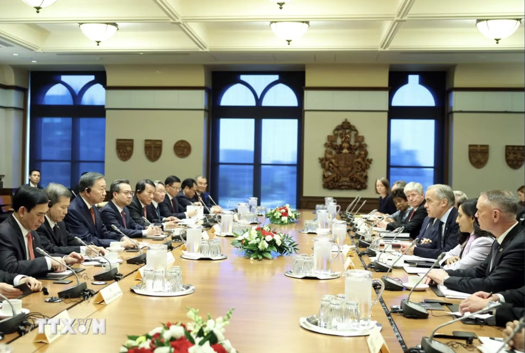 Tổng Bí thư, Chủ tịch nước Tô Lâm hội đàm Thủ tướng Canada Mark Carney