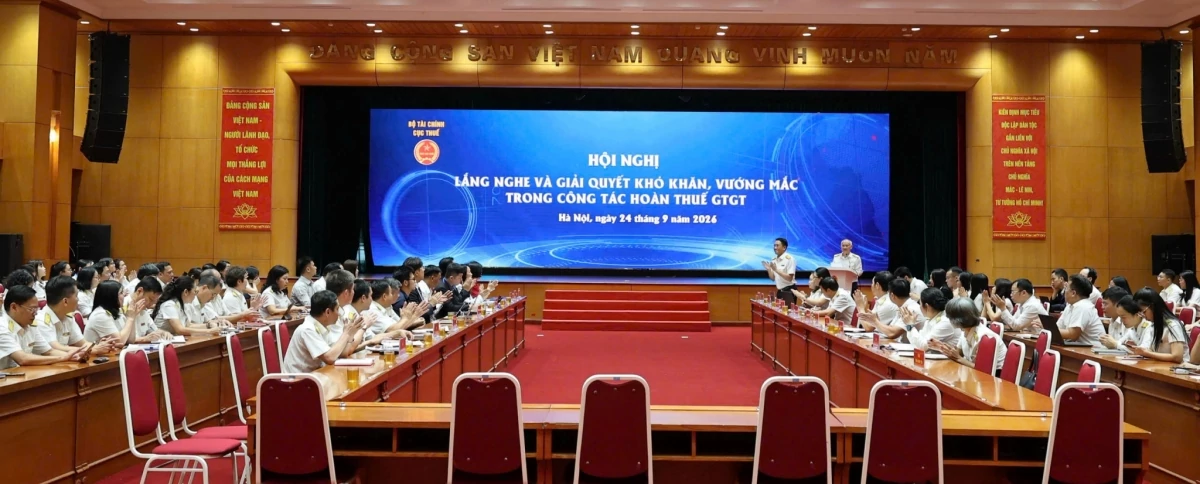 Toàn cảnh Hội nghị do Cục Thuế tổ chức ngày 24/9. Ảnh: gdt.gov.vn
