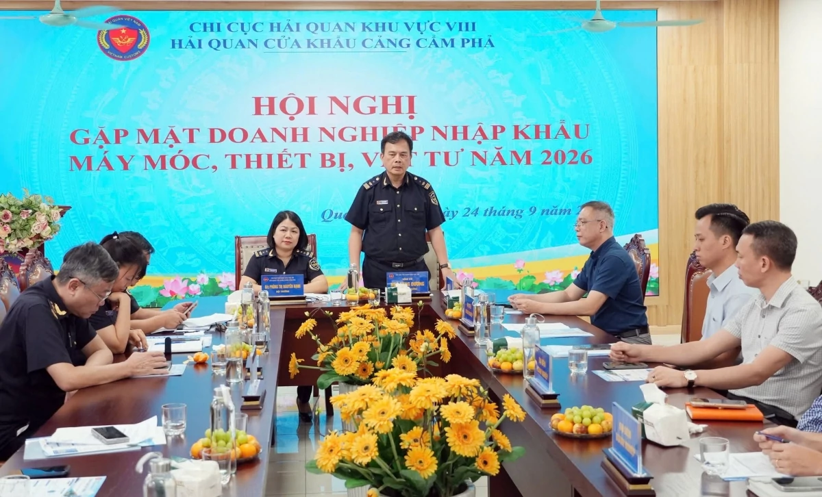 Quang cảng hội nghị. Ảnh: Hải quan CK cảng Cẩm Phả