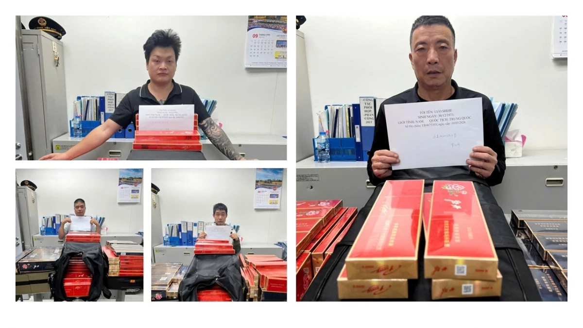 Hải quan khu vực XV phối hợp ngăn chặn đường dây vận chuyển thuốc lá lậu qua sân bay Tân Sơn Nhất