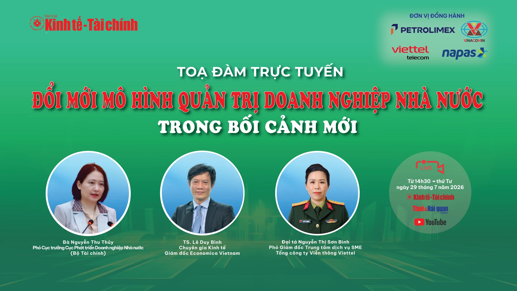Lời cảm ơn của Ban tổ chức Tọa đàm 