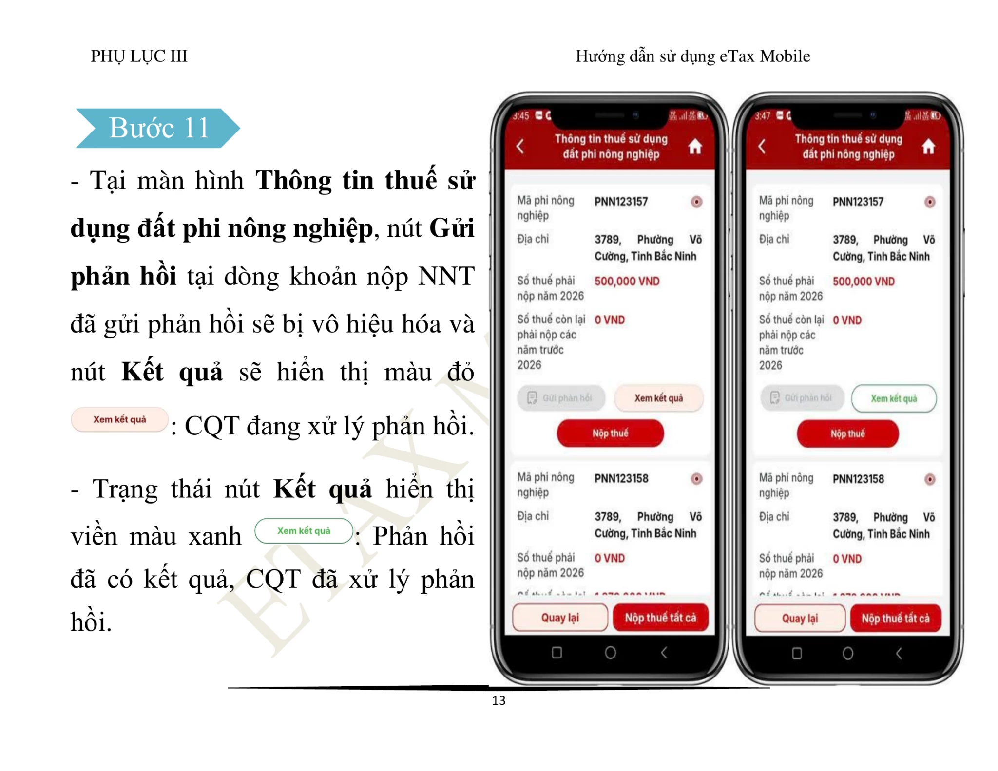 Người nộp thuế có thể tra cứu nghĩa vụ thuế, nhận thông báo và gửi phản hồi đến cơ quan Thuế thông qua chức năng “Thông tin tổng quan” trên ứng dụng eTax Mobile.