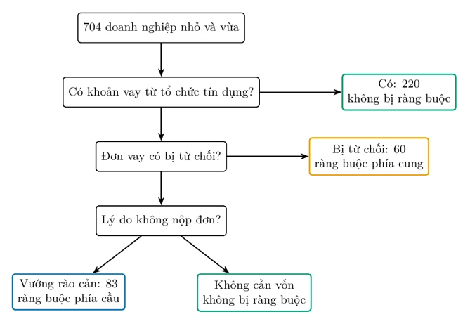 Rào cản tiếp cận tín dụng của doanh nghiệp nhỏ và vừa tại Việt Nam: Phân tích rủi ro từ chối và quyết định tự rút lui Rào cản tiếp cận tín dụng của doanh nghiệp nhỏ và vừa tại Việt Nam: Phân tích rủi ro từ chối và quyết định tự rút lui