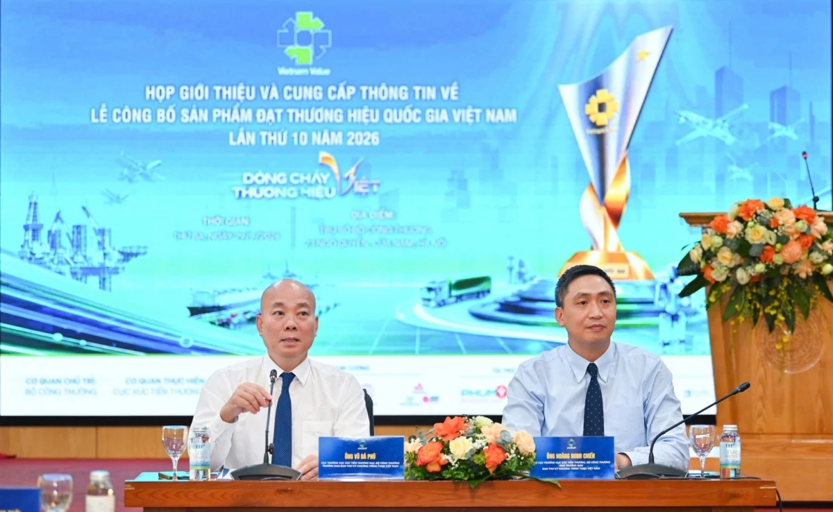 Công bố 499 sản phẩm đạt Thương hiệu quốc gia Việt Nam năm 2026 Công bố 499 sản phẩm đạt Thương hiệu quốc gia Việt Nam năm 2026