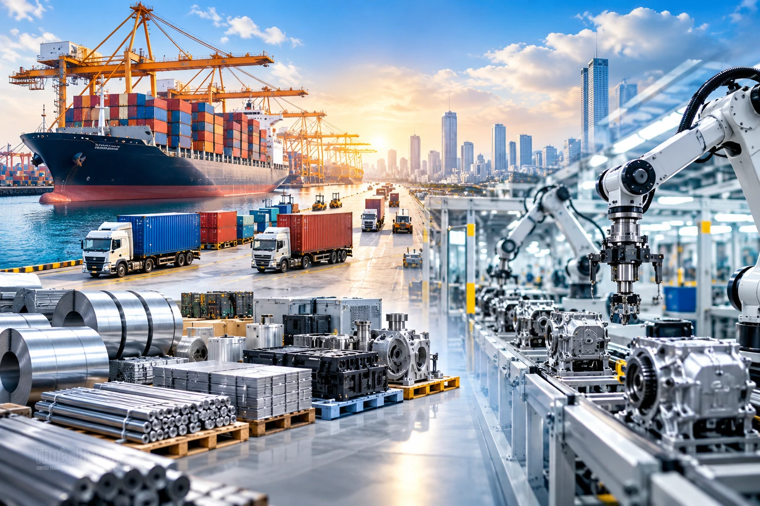395 tỷ USD nhập khẩu và dòng chảy sản xuất trong nước