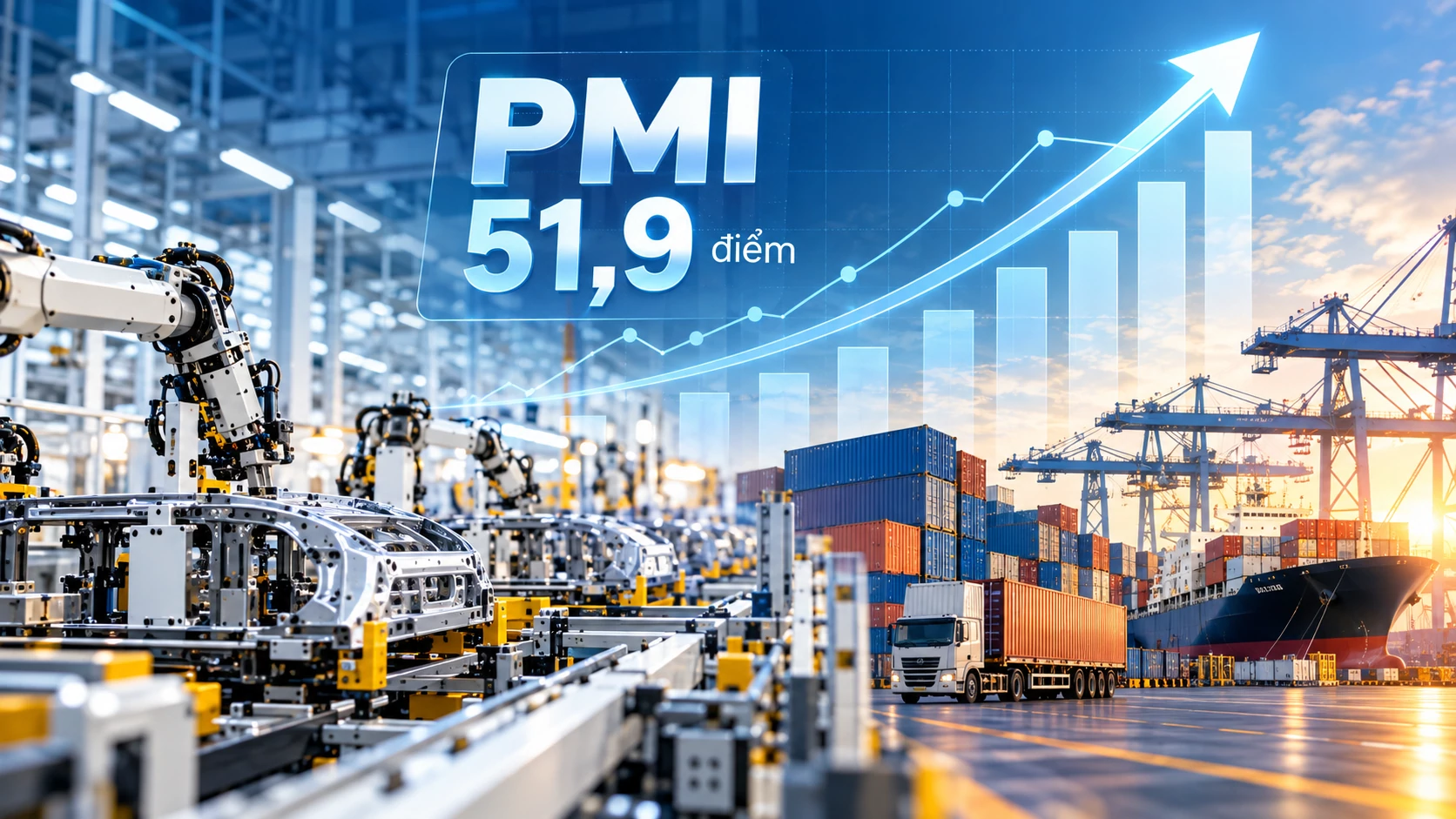 Chỉ số PMI đạt 51,9 điểm, ngành sản xuất Việt Nam tiếp tục được cải thiện