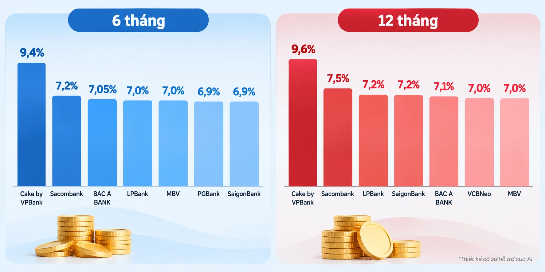Lãi suất ngân hàng vào tháng 10: Nhiều lựa chọn trên 7%/năm, ưu đãi lên tới 9,6%/năm Lãi suất ngân hàng vào tháng 10: Nhiều lựa chọn trên 7%/năm, ưu đãi lên tới 9,6%/năm