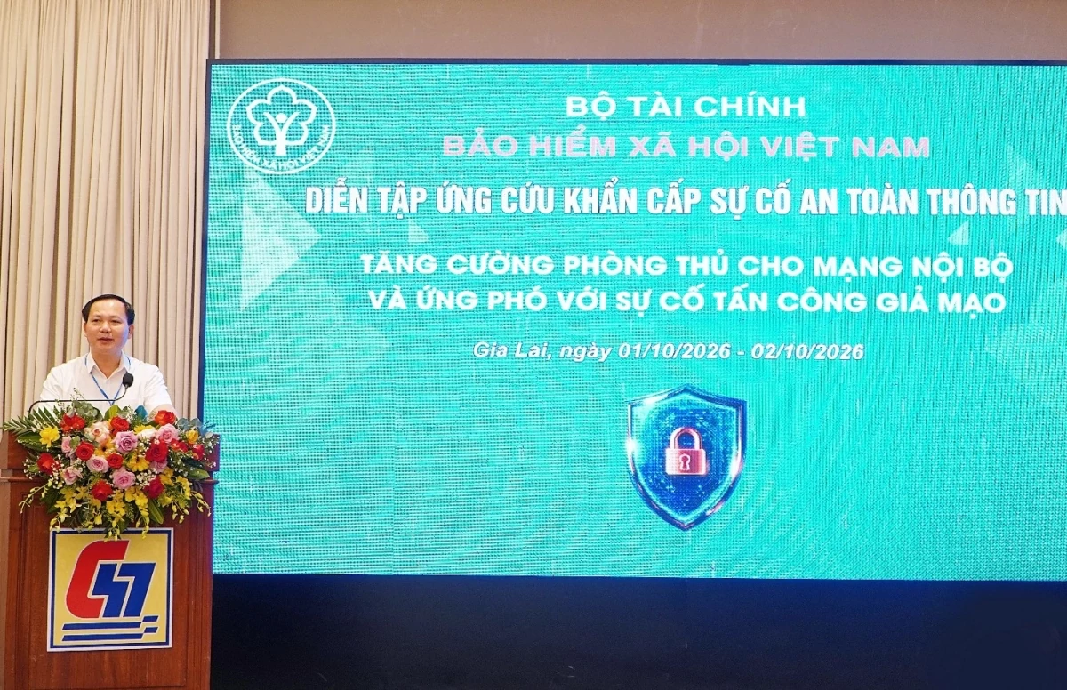 Bảo hiểm xã hội Việt Nam tổ chức nâng cao năng lực ứng cứu sự cố an toàn thông tin
