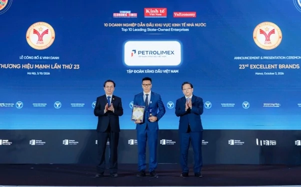 Petrolimex được vinh danh Thương hiệu Mạnh Việt Nam 2026