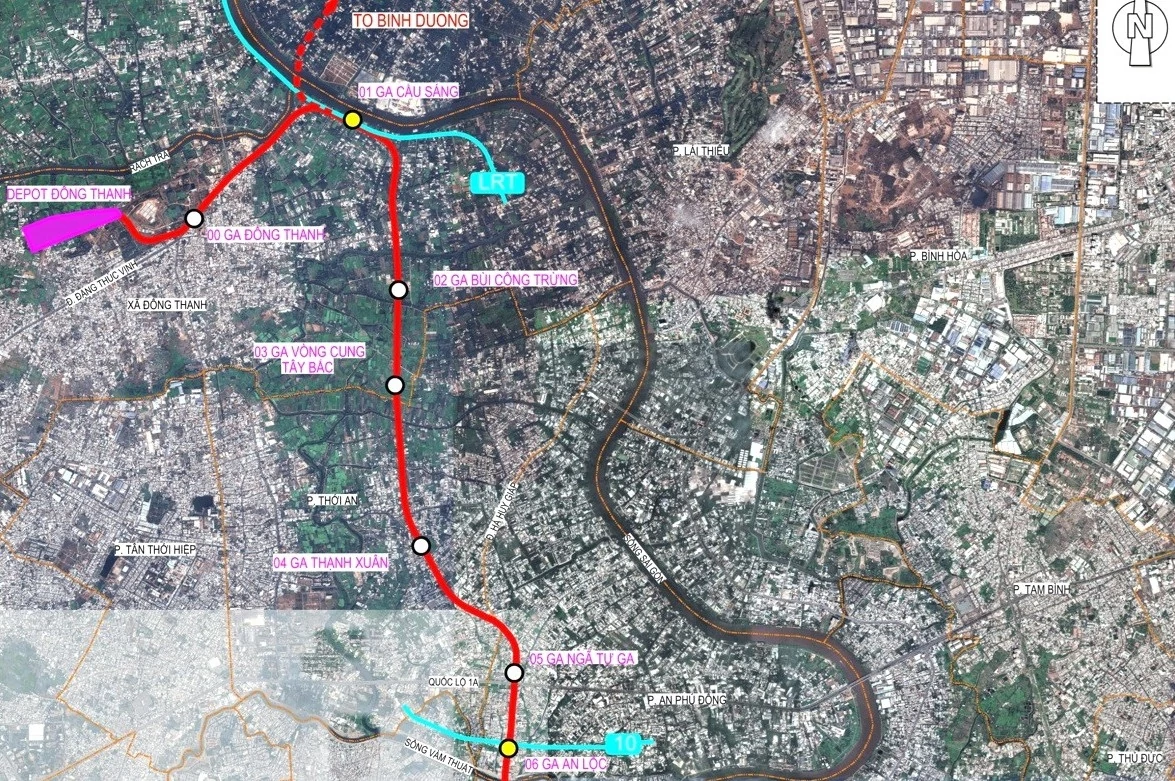Metro số 4 TP. Hồ Chí Minh dự kiến có 31 nhà ga, dài 45 km Metro số 4 TP. Hồ Chí Minh dự kiến có 31 nhà ga, dài 45 km