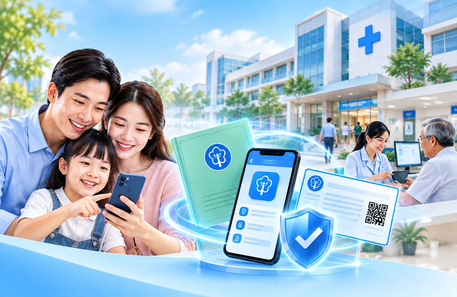 Cách nhận và sử dụng sổ bảo hiểm xã hội, thẻ bảo hiểm y tế điện tử