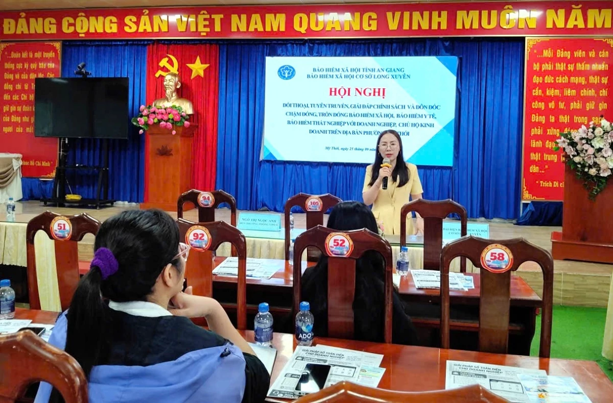An Giang tăng đối thoại giúp doanh nghiệp hiểu và thực hiện nghiêm chính sách bảo hiểm xã hội