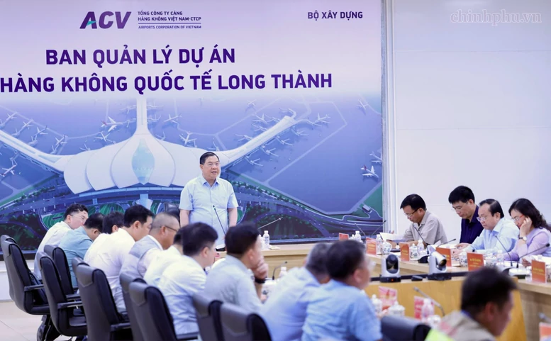 Không lùi tiến độ, không vì tiến độ mà bỏ qua chất lượng dự án sân bay Long Thành Không lùi tiến độ, không vì tiến độ mà bỏ qua chất lượng dự án sân bay Long Thành
