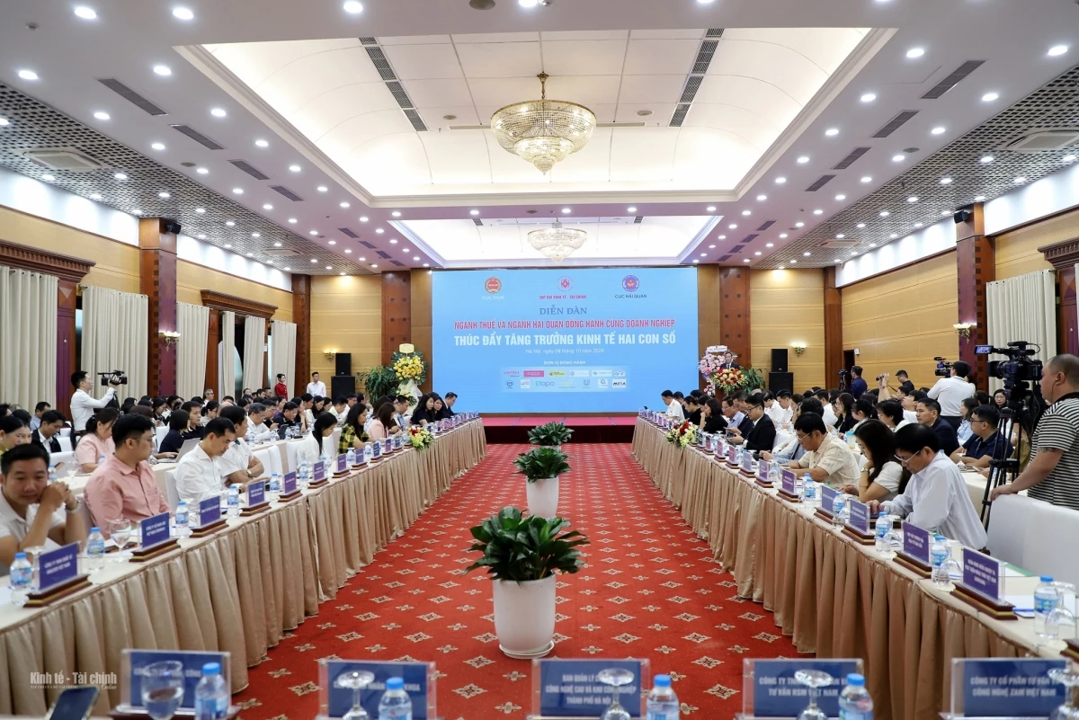 Lời cảm ơn của Ban tổ chức Diễn đàn “Ngành Thuế và ngành Hải quan đồng hành cùng doanh nghiệp, thúc đẩy tăng trưởng kinh tế hai con số”.