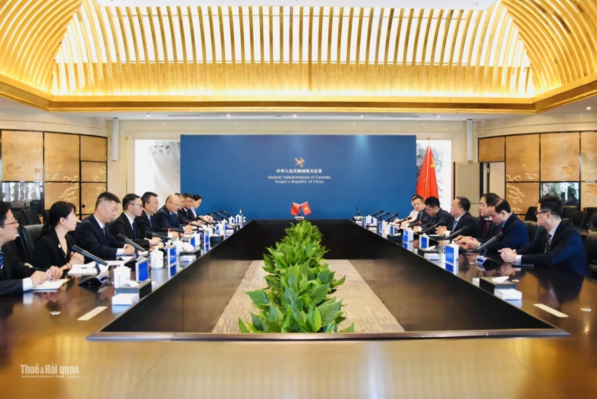 Hội nghị Hợp tác chống buôn lậu giữa Hải quan Việt Nam và Tổng cục Hải quan Trung Quốc lần thứ 18 tại Trung Quốc diễn ra ngày 27/7/2026. Ảnh: Cục Hải quan