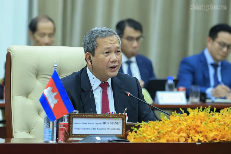Thủ tướng Lê Minh Hưng hội đàm với Thủ tướng Campuchia Hun Manet Thủ tướng Lê Minh Hưng hội đàm với Thủ tướng Campuchia Hun Manet