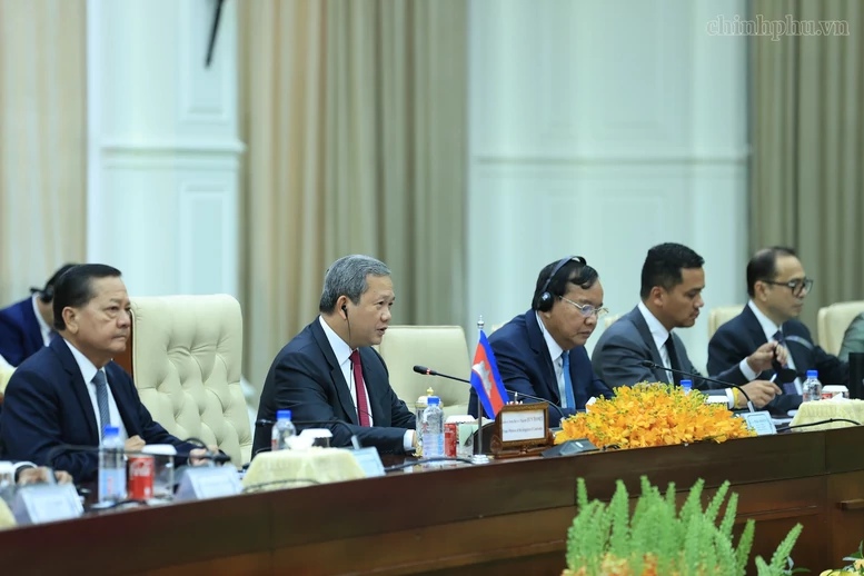 Thủ tướng Lê Minh Hưng hội đàm với Thủ tướng Campuchia Hun Manet Thủ tướng Lê Minh Hưng hội đàm với Thủ tướng Campuchia Hun Manet